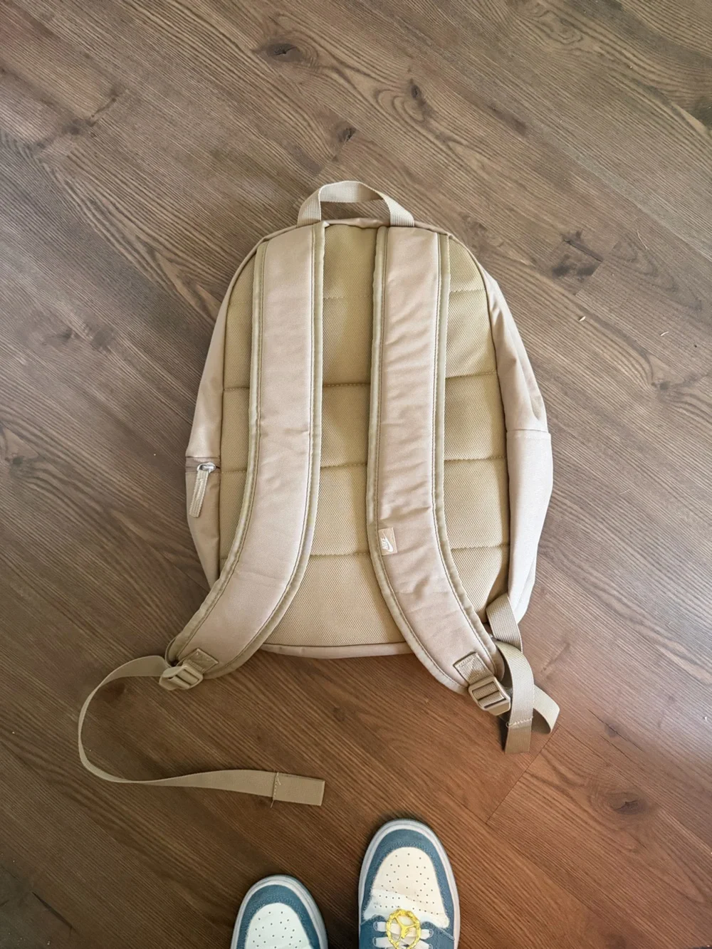 Nike Men's Beige/Tan Backpack with White Logo